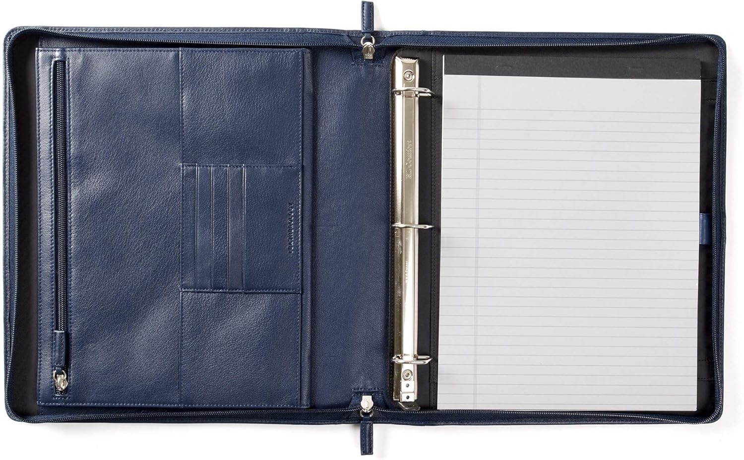 Leatherology Navy Padfolio & 3Ring Binder with Interior