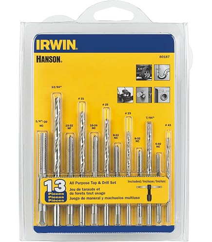 IRWIN Hanson T-Griff Windeisen Set – 1/4 Bis 1/2 Zoll, Aus S2-Stahl, Für Gewindebohren & Reparaturen