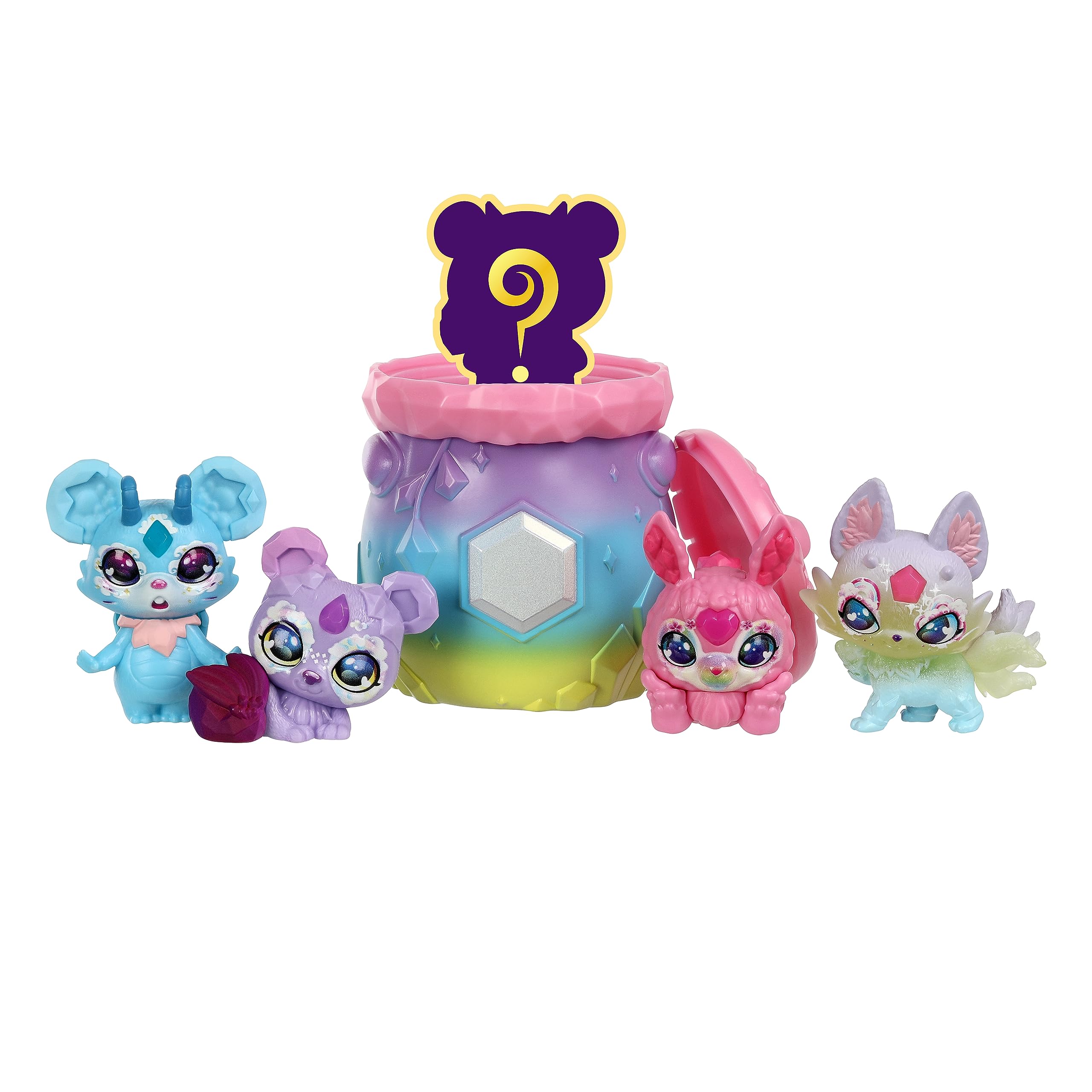 Magic Mixies Mixlings Magical Rainbow Deluxe Pack Contains 5 Exclusive Mixlings with A Unique Rainbow Magical Power Including 1 Mystery Mixling to Reveal from Its Cauldron