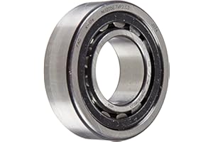 FAG NU205E-TVP2-C3 Cylindrical Roller Bearing, Single Row, Straight Bore, Removable Inner Ring, High Capacity, Polyamide Cage