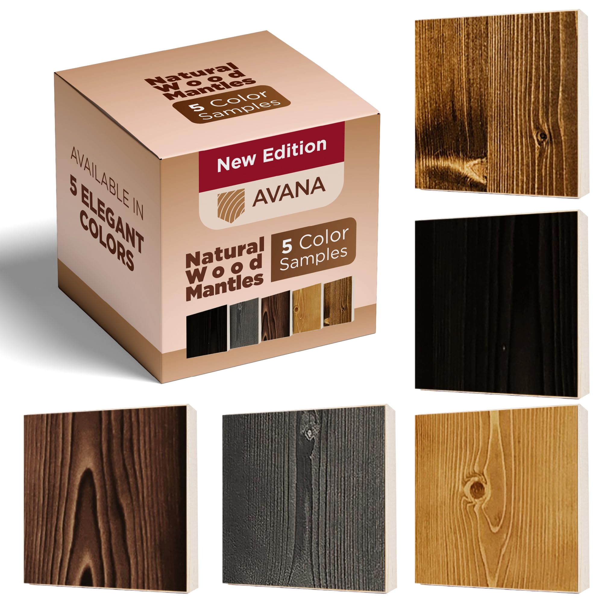 Avana Natural Pine Wood Color Samples - Find Your