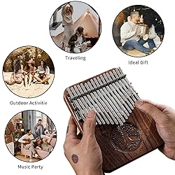 Hluru Kalimba 38 Keys, Professional Kalimba Thumb