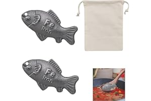 Iron Fish Natural Iron Supplement, 2 Pack with Storage Bag, Reduces Iron Deficiency for Women, Vegans, Athletes