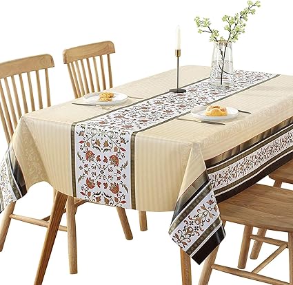 Amazon Duofire テーブルクロス 北欧 テーブルカバー Pvc製 長方形テーブル クロス 撥水 防水 防油 おしゃれ 食卓カバー 137 2cm バラ柄 テーブルクロス オンライン通販