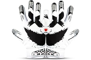 Repsters Jester 4.0 Football Gloves – Elite Pro Grip Receiver Gloves for Adults & Youth – Sticky Grip Football Gloves for Game Day, Training, High School, College, Style Wide Receiver Gear