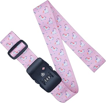 lockable luggage straps combination