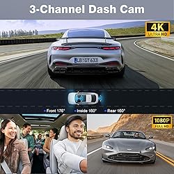 Miden 3-Channel Dash Cam