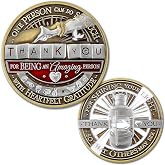 Armor Coin &amp; Emblem Gratitude Thank You Challenge Coin &ndash; Let Your Light Shine Inspirational Appreciation Medallion Gift for Mentor, Volunteer, Teacher, Colleague (Without Tin Box)
