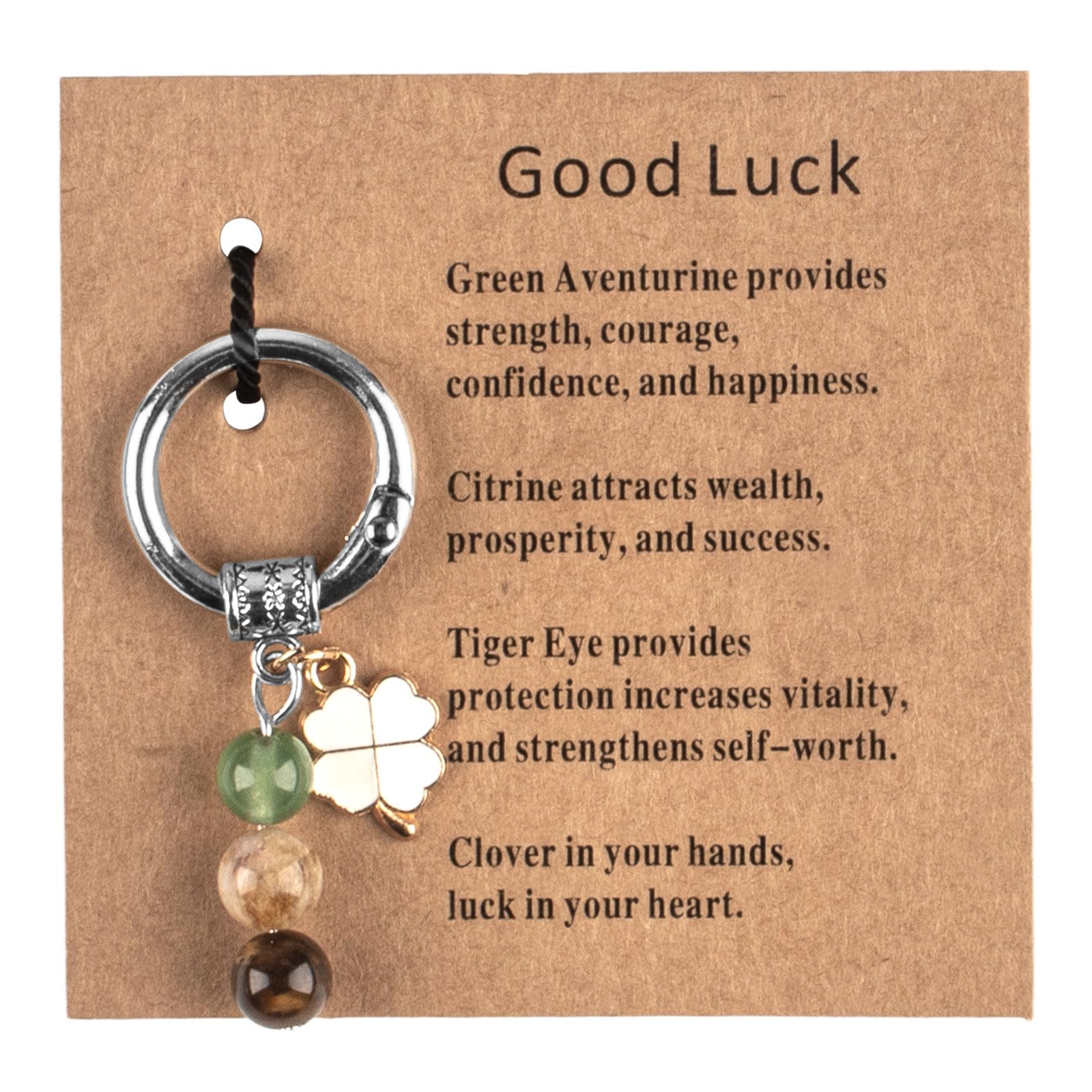 Photo 1 of ***MISSING PARTS***
Habbiful Natural Crystals Keychain for New Beginnings, Inspirational Healing Stones Keychain Good Luck Charms Gifts for Women Bag Purse (B)