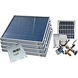 Complete 4 Panel Hybrid Solar Water Heater Kit