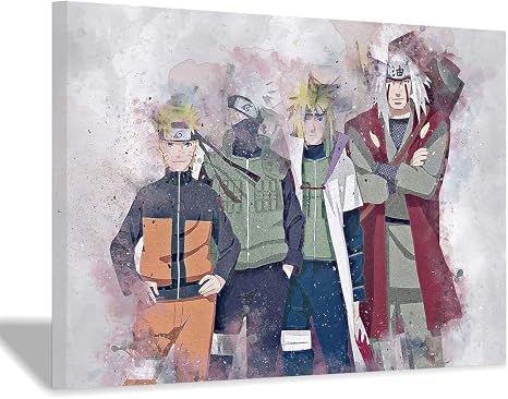 Amazon アニメはたけカカシ壁画プリントキャンバスポスター写真家の装飾子供部屋の装飾ポスターカラーx30cm 8x12inch 内枠 ウォールステッカー オンライン通販