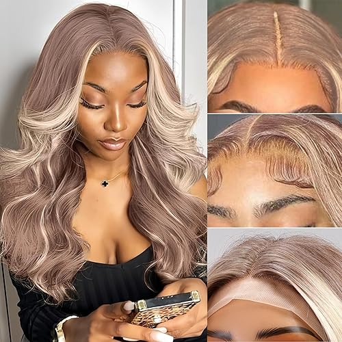 HAIRCUBE 26 Inch Body Wave Lace Front Synthetic Wigs Pre Plucked