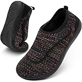 Mens Walking Shoes Wide Diabetic Shoes Adjustable Swollen Feet Neuropathy Orthopedic Shoes Breathable Barefoot Zero Drop Sneakers