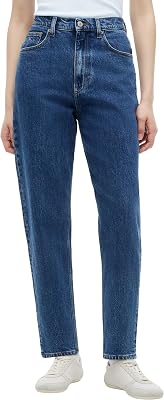 Jeans femininos 90s Mãe Alta AfiladaDW0DW23464 Ganga (Denim Médio), 29W / 32L