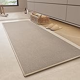 MontVoo Bathroom Runner Rug-Ultra Thin Non Slip Bath Mat Runner for Bathroom Mat Quick Dry,24"x47",Beige