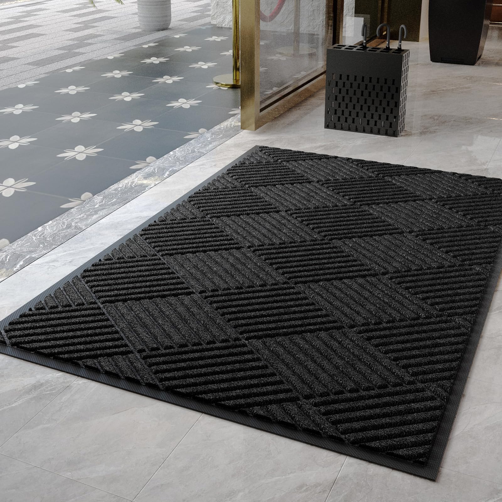 Photo 1 of ***FACTORY SEALED*** FSL Dormts Front Door Mat Indoor Outdoor Entrance,Commercial Floor Mat Heavy Duty Welcome Carpet Rug Anti-Slip Absorbent Stain and Fade Resistant Shoe Scraper Durable