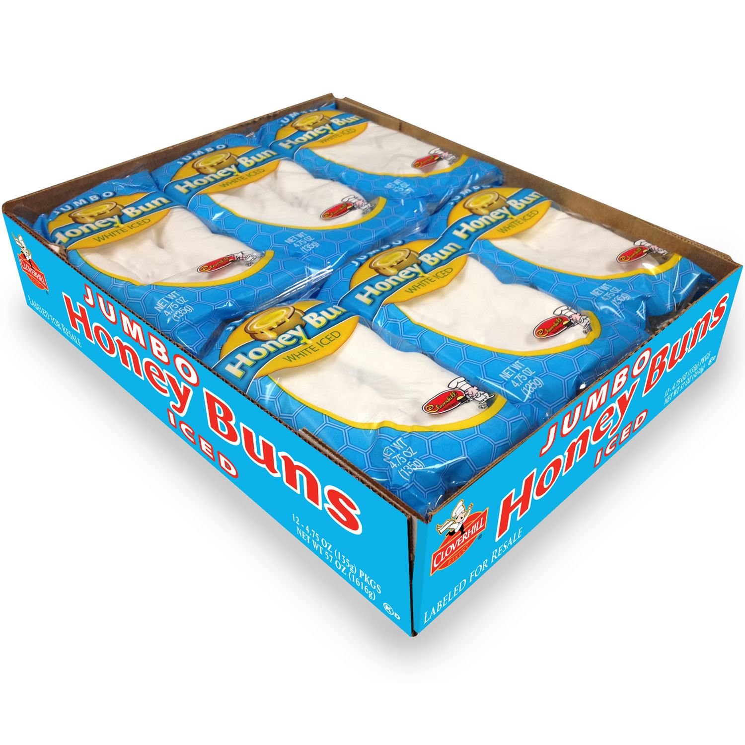 CloverhillÂ® Jumbo Iced Honey Buns 12 ct. Cloverhill