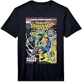 Marvel Comics Spider-Man and Hulk Retro Comic Book Cover Performance T-Shirt