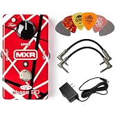 MXR EVH90 Phase 90 Effects Pedal Bundle w/2 Patch Cables, 9V Power Supply, and 6 Assorted Dunlop Picks