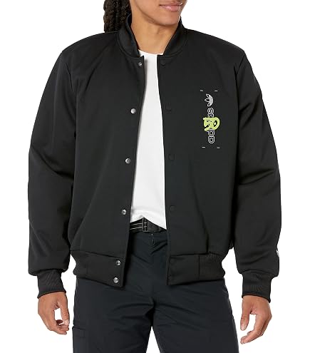 adidas Originals Men's Graphics Y2K Track Top Black/Orange Rush X