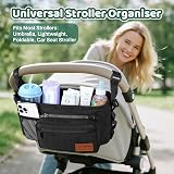 Guiseapue Pram Organiser Bag with Cup Holder Large Capacity view 3