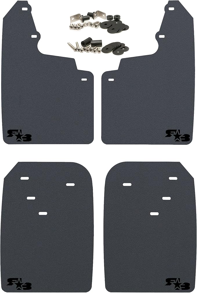 Amazon Com Rokblokz Mud Flaps For Toyota Tacoma Fits 2016 Model Years Multiple Colors Available Set Of 4 Includes Hardware And Detailed Instructions Regular Black With Black Logo Automotive