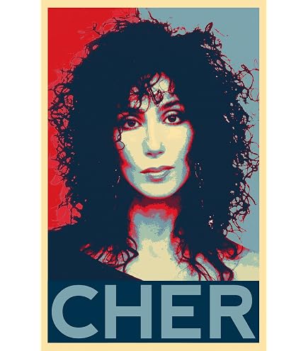 Amazon.com: Cher Illustration - Pop Music Icon Pop Art Home Decor