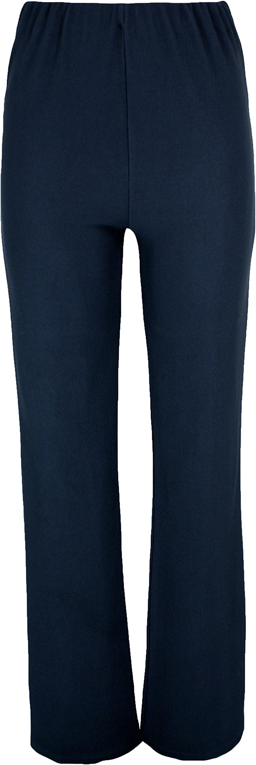 LovetoenvyLadies Nurse Work Carer Keep FIT Stretch Elasticated Bootleg Trousers in 3 Lengths (8-26)