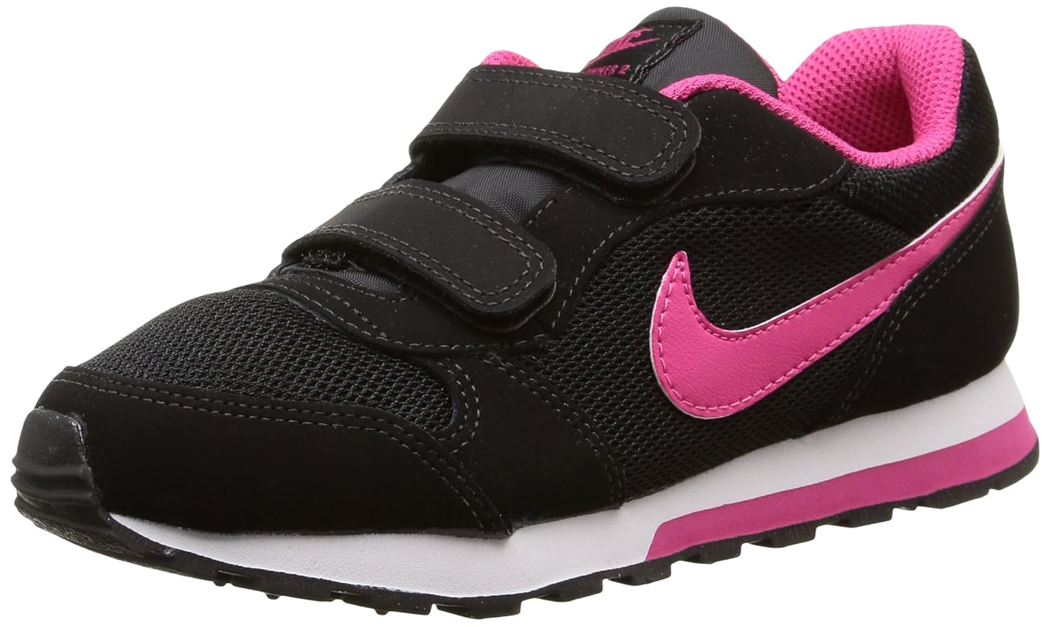 Nike MD Runner PSV Zapatillas Para Niña Color Negro Rosa Blanco