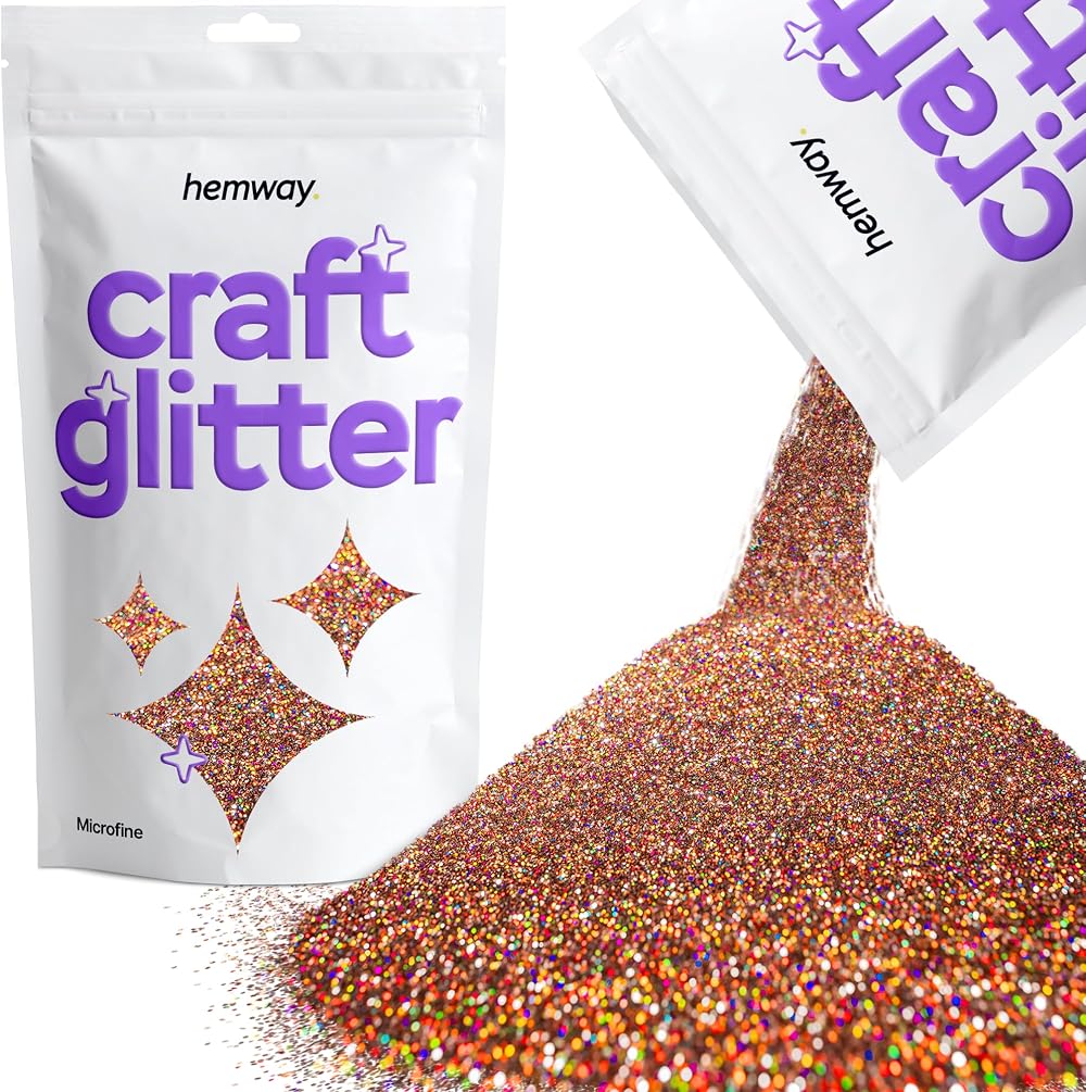 Hemway Bronze Brown Holographic Glitter 100g Microfine for Resin Craft