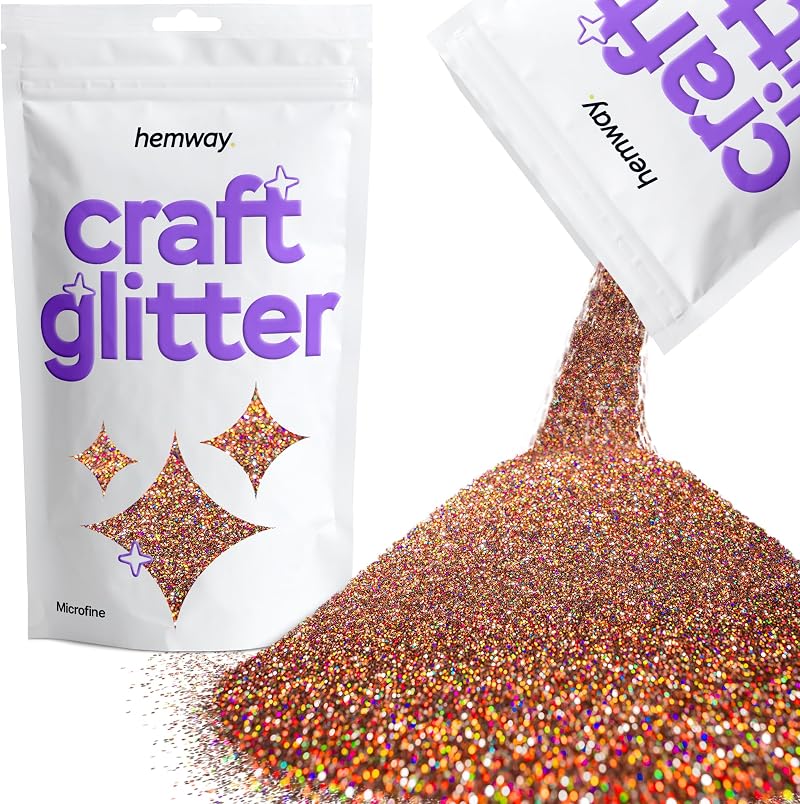 Hemway Bronze Brown Holographic Glitter 100g Microfine for Resin Craft
