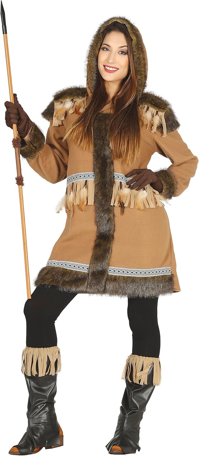 FIESTAS GUIRCA, S.L. Woman's Hair Eskimo Costume, Multicoloured