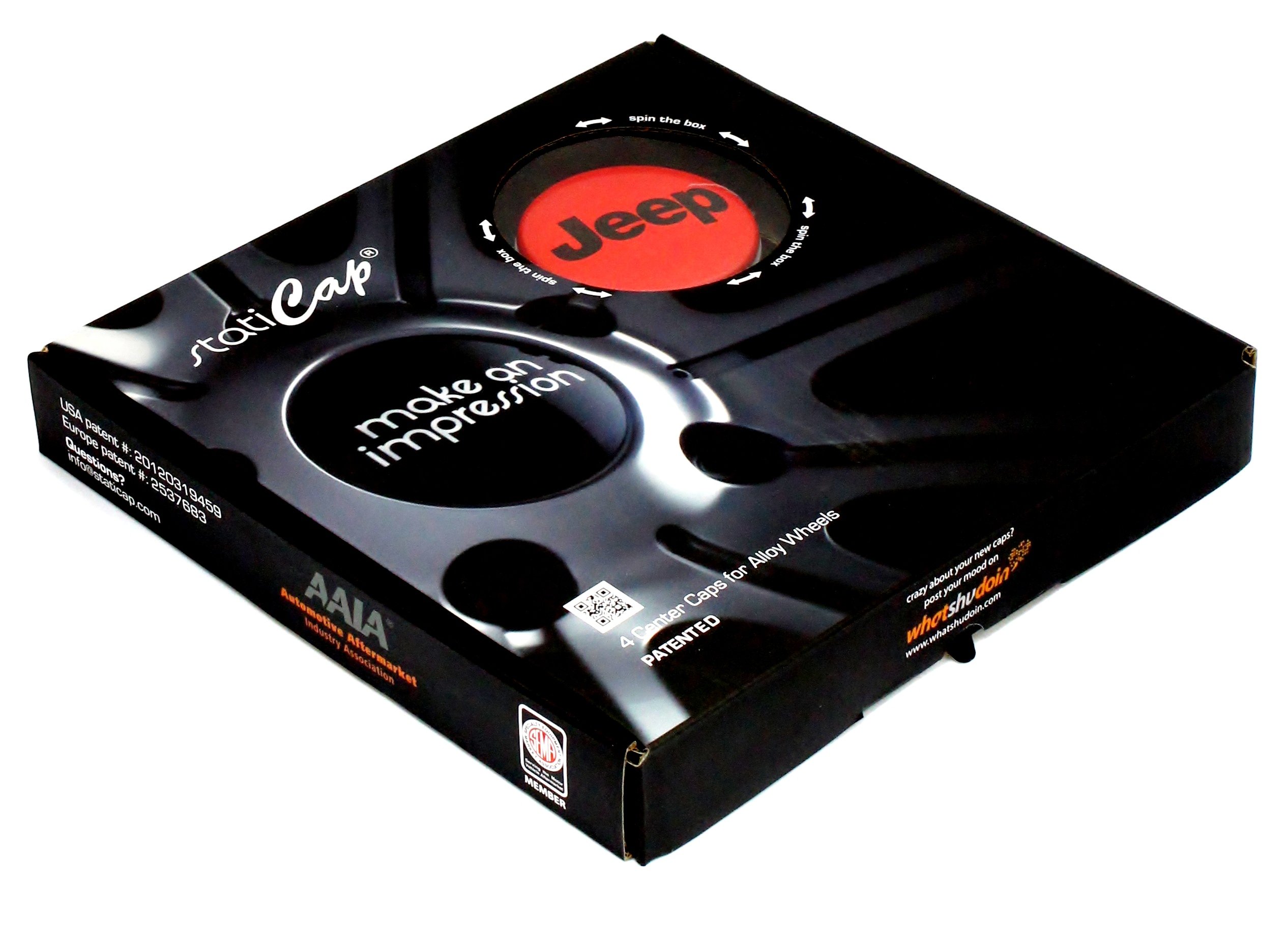 Jeep Center Wheel Cap Hub Floating Self Leveling with Red Logo 63.5 mm Buy Online in UAE