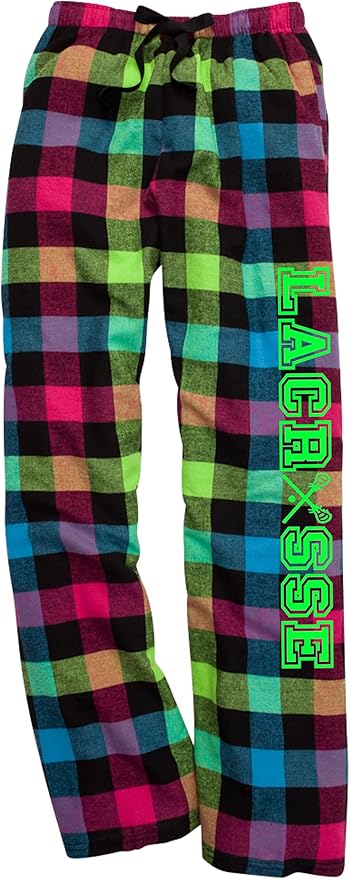 neon plaid pants