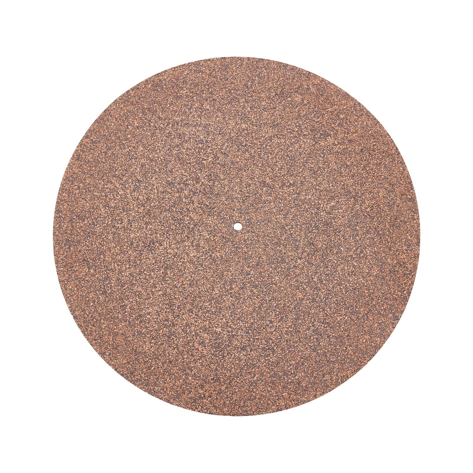SUPERFINDINGS 1pc 300x3mm Cork Rubber Turntable Platter Slipmat Flat Round Record Mat with 7mm Hole Coffee Musical Instrument Mat for Record Mat Decoration