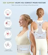 Aollop Posture Corrector Back Brace Men Women Breathable Adjustable view 2