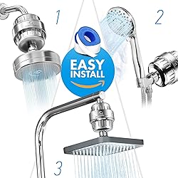 AquaHomeGroup Shower Head Filter for Hard Water