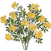 DILATATA Artificial Yellow Flowers 29.5 Inch Long Stem Locust Flower Stems Faux Silk Sophora Japonica Blooms for Home Decor Wedding Centerpieces Wreath Farmhouse Floral Arrangements