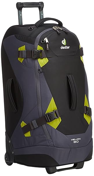 Deuter Herren Trolley Helion 80, Black-Moss, 75 x 40 x 36 cm, 80 Liter