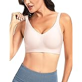 THE GYM PEOPLE Women’s Wireless Seamless Bras Full Coverage Comfortable Bralette Invisible Everyday Tshirt Bra Padded