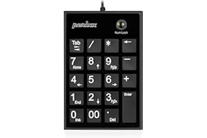 Perixx PERIPAD-202UB, Numeric Keypad for Laptop - USB - Tab Key Feature - Full Size 19 Keys - Big Print Letters - Silent X Ty