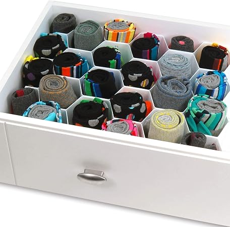 Hangerworld Honeycomb Multiple Compartment Belt Tie Socks