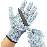 Kebada Cut Resistant Gloves, Food Grade Cut Proof Gloves for Kitchen, ANSI A4 Safety Protection, Ideal for Chef's Work, Medium