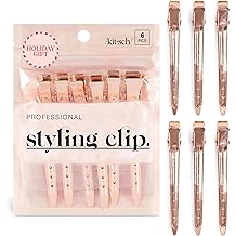 Kitsch Professional Alligator Clips for Hair Styling &ndash; 3.5" Aluminum Hair Sectioning Clips for Salon &amp; Makeup Application | I