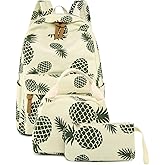 Joyfulife Girls Backpacks Kids Bookbags Teen Backpacks for School Student Backpack with Lunch Box Pencil Bags 3 in 1