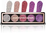 Profusion Cosmetics 5 Shade Glitter Eyeshadow Palette Amethyst Gems view 1