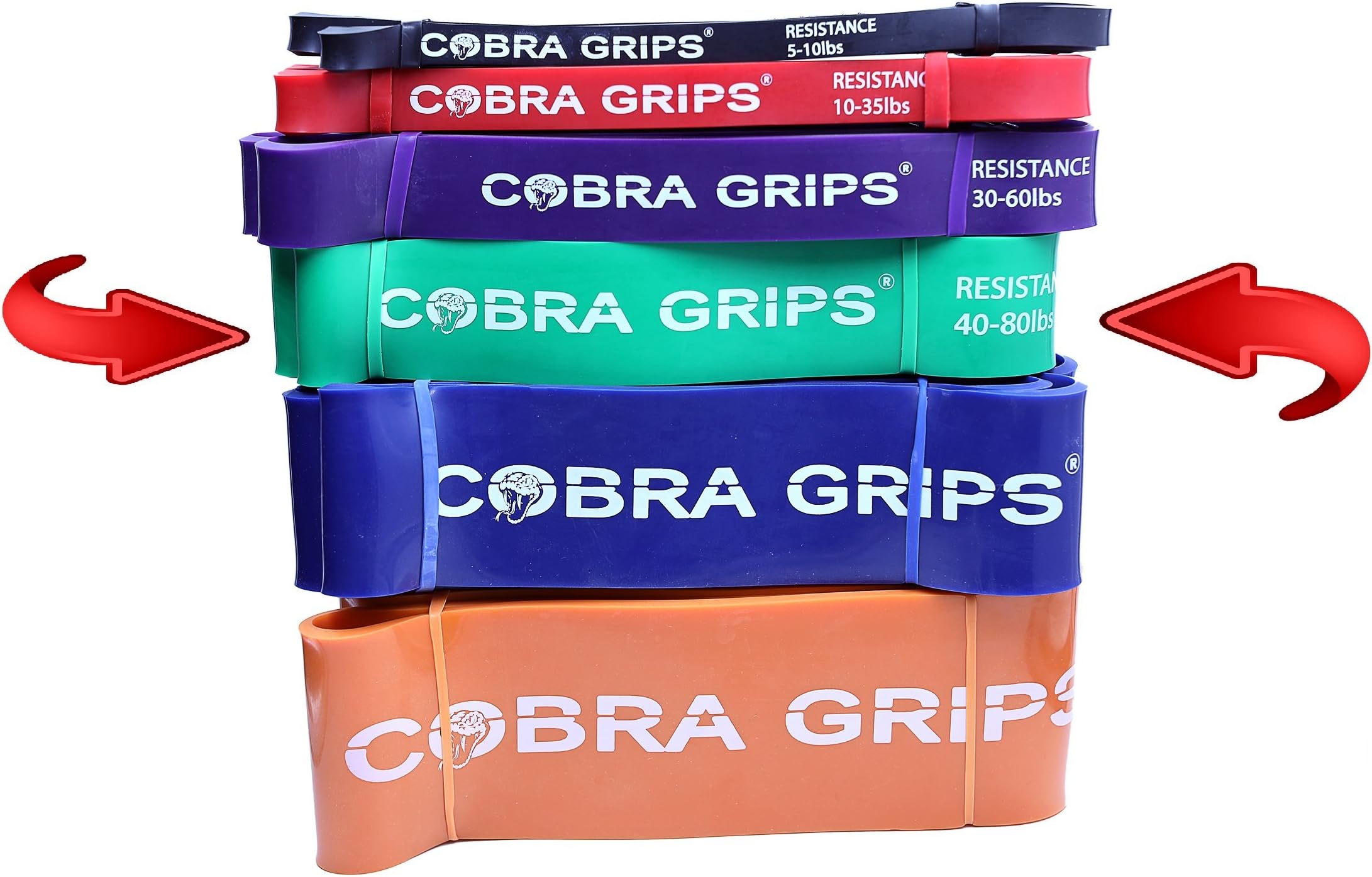 Grip Power Pads Resistance Band Mobility Powerlifting Pull Up Assist Perfect for Chin Ups Muscle Ups Ring Dips Single Band or Set Combo Stretch