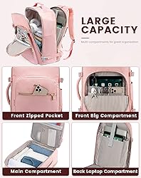 LOVEVOOK Travel Backpack Women, 17 Inch Carry On