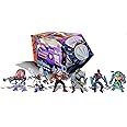 PlayMates Teenage Mutant Ninja Turtles: Retro Villains Mutant Module 6-Piece Action Figure Set, Multicolor