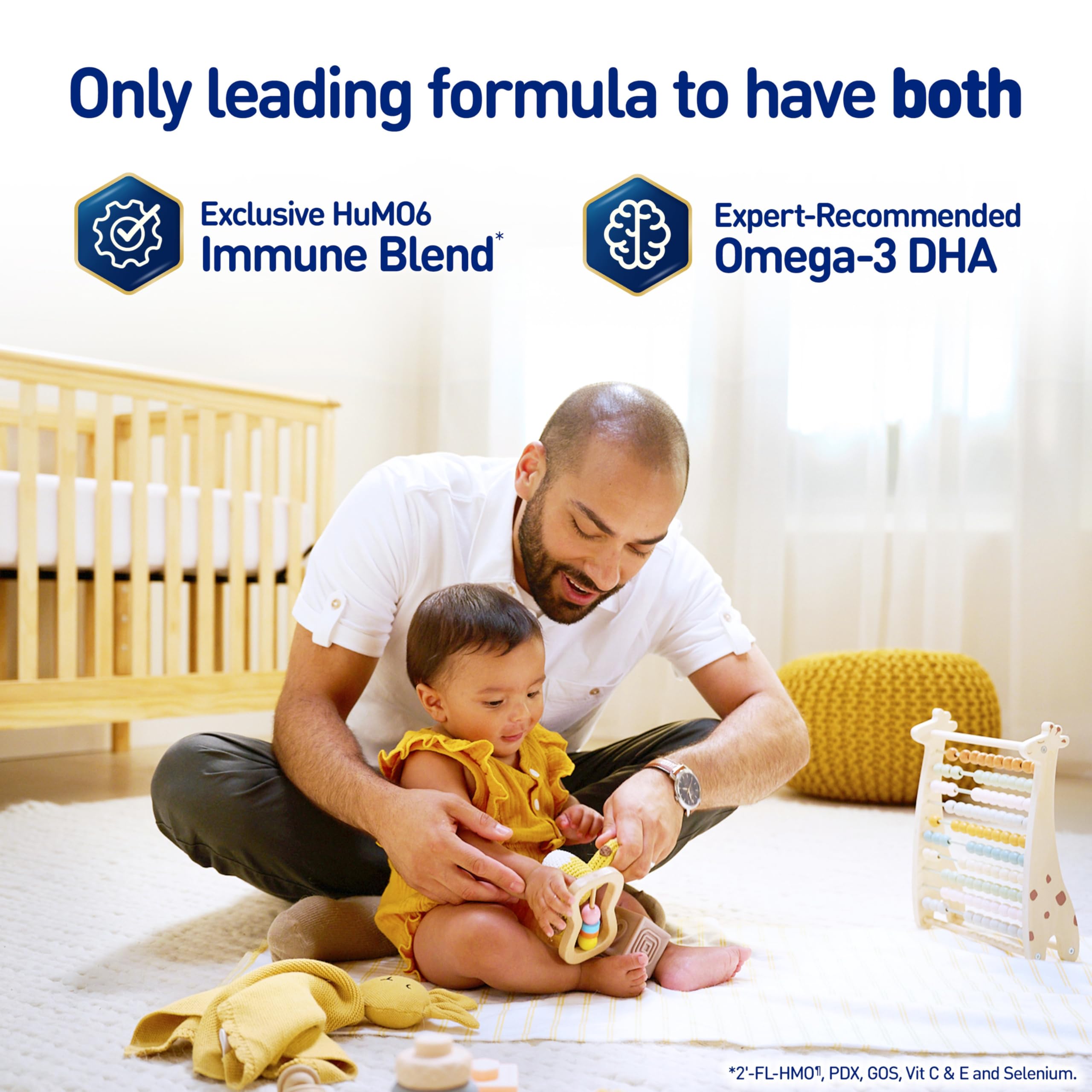 Enfamil NeuroPro Baby Formula, Triple Prebiotic Immune Blend with 2'FL HMO & Expert Recommended Omega-3 DHA, Inspired by Breast Milk, Non-GMO, Reusable Tub, 20.7 Oz (Packaging May Vary)